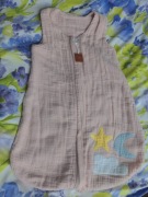 Śpiworek dla noworodka Hi Little One od 0-3 mca TOG 1,0 muślin Róż pudrowy