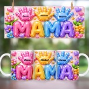 Kubek na Dzień Mamy PERSONALIZOWANY Imiona Dzieci 3D