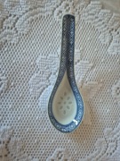 Podstawka pod łyżeczkę biało-niebieska