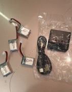 Ładowarka plus 4 baterie  do mini  drona h36 