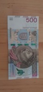 Banknot 500 zł seria AA rzadki 