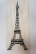 Wieża Eiffla Obraz String Art Rękodzieło 45x20cm