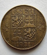 CZECHOSŁOWACJA 1 Koruna 1991 ŁADNA