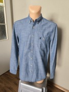 Joules koszula męska S Chambry slim fit niebieska błękitna bawełna superior