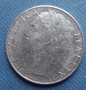 Moneta Włochy 100 lirów 1976