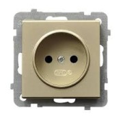 Gniazdo pojedyncze bez uziemienia OSPEL Sonata - GP-1R/m/39 Szampański