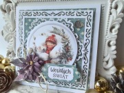 KARTKA ŚWIĄTECZNA handmade w pudełku - personalizowana, ręcznie robiona