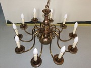 Stylowa lampa-pająk-stare złoto