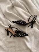 Anna field 38 czarne obcasy szpilki black high heels night out