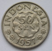 Indonezja 50 sen 1957 - stan 1/2