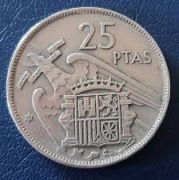 25 PTAS HISZPAŃSKIE FRANCO