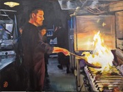 Obraz akryl "Kucharz" 80x60