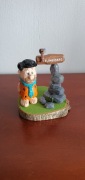Fred Flinstone figurka drewniana, rzeźba, rękodzieło 