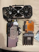 gigabyte 1080ti 11 GB AORUS + blok phanteks + org chlodzenie