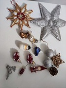 Mini bombki i ozdoby choinkowe 15 szt +1 (ost zdjęcie)