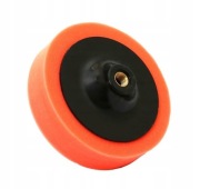 GĄBKA POLERSKA POMARAŃCZOWA ŚRENIA 125 mm x 50 mm NA DYSKU M14