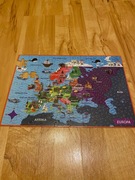 Puzzle mapa europy The Purple Cow 100 elementów