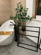 Stojak wieszak na 3 ręczniki LOFT szeroki 80cm 