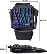 Jednoręczna klawiatura gamingowa mini przewodowa k