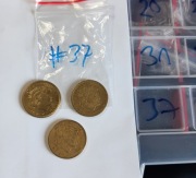 Nr 37 Moneta 100 drachm 3 szt, Grecja