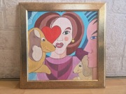 Obraz w ramce. Kubizm. 30x30