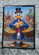 Plakat w ramce 30x40 "Owoce Pracy" Sknerus McKwacz – Symbol Sukcesu