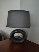 Lampka nocna ceramiczna szara