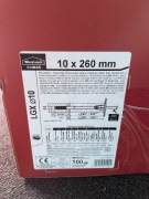 Kołki do styropianu 10x260 metalowy trzpień wkret met 100szt