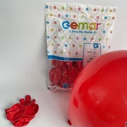 Czerwone BALONY GEMAR #45|12" (30 cm)|– 5 szt./op.