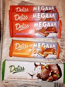 Duże czekolady Delise nadziewane różne smaki 