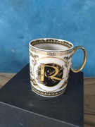 Kubek porcelanowy Versace Virtus Alphabet "R", nowy, oryginalny, na prezent