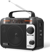 Radio FM wielopasmowe, duży głośnik wejściem AUX mini jack 3,5 mm