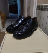 eleganckie buty 42 czarne ciemne emo goth y2k rock premium  skórzane skóra 