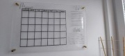 Tablica planner kalendarz z plexi instagram