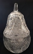 Kryształowa bomboniera PRL Gruszka Duża Huta Julia 