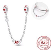 Srebrny Nowy Charms Prezent na Walentynki Love