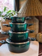 Garnki marmurowe lakierowane 