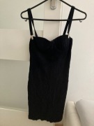 Sukienka wieczorowa mini mala czarna na Sylwestra sylwester s m vintage 