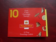 Wielka Brytania 1991 MNH Mi. 1310/19 Karnet Znaczki z pozdrowieniami