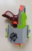 Nerf Zombie Strike Sidestrike - blaster + kabura + 7 strzałek | stan BDB