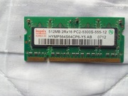 Pamięć Hynix 512MB DDR2 SO-DIMM PC2-5300S-555-12 laptop