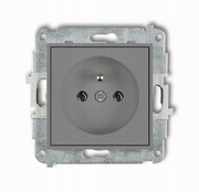 Gniazdo Elektryczne ścienne Karlik MINI szary 27MGP-1z
