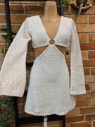 H&M sukienka koronkowa koronka odkryte gołe plecy z dekoltem XS