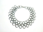 Bransoletka stal nierdzewna kolczuga wiking, goth, medieval, koncert