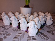 Baranki figurki gipsowe do malowania zestaw 25 sztuk dla klasy 