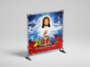 Ołtarz na Boże Ciało - dekoracja baner 1.5x1.5m wzór nr 1