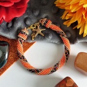 Bransoletka Melanżowa Pomarańczowa