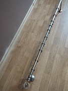 Karnisz pojedynczy chromowany 210 cm