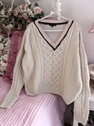 RIVER ISLAND SWETER PLECIONY WARKOCZE S