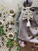 Komplet 4 serwetników na stół makrama święta boho